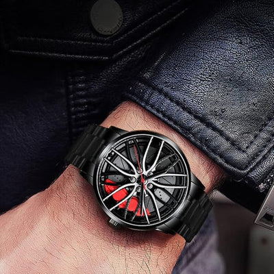 Luxury stainless Steel Wheel Watch